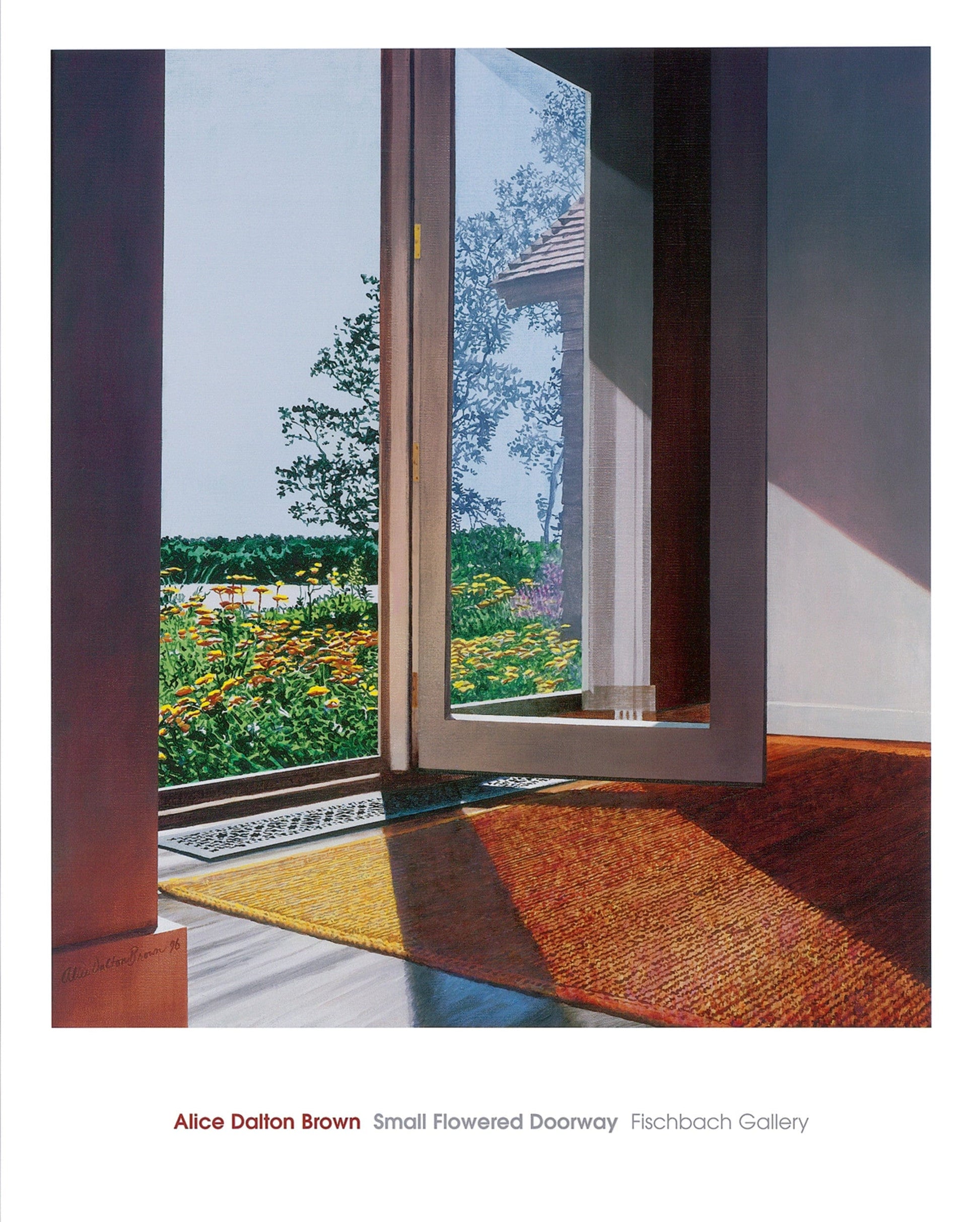 PGM DNB 20 Alice Dalton Brown Small Flowered Doorway Kunstdruk 61x76cm | Posters.nl