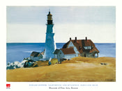Edward Hopper  Lighthouse and Buildings Kunstdruk 80x60cm | Posters.nl
