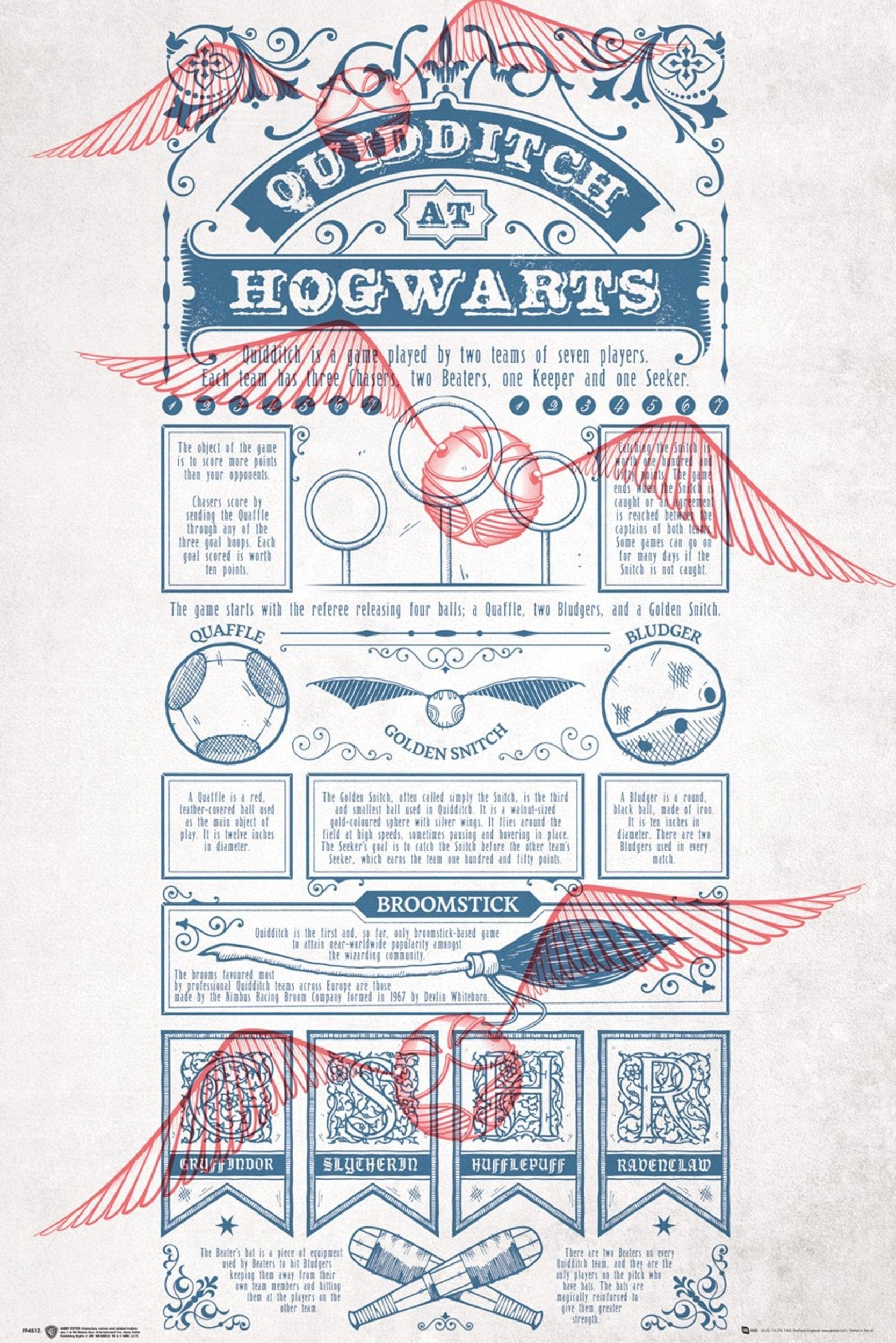Gbeye Harry Potter Quidditch At Hogwarts Poster 61X91 5cm | Posters.nl