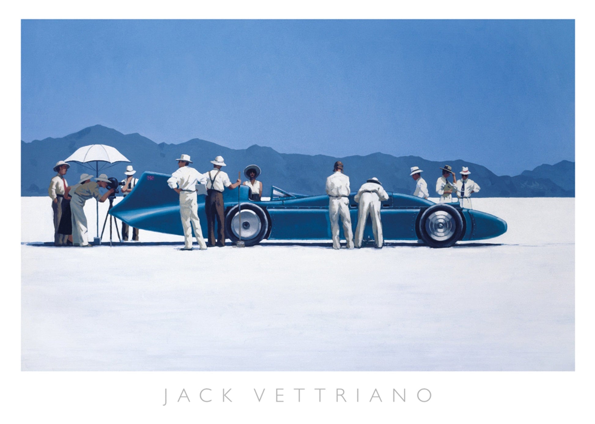 Jack Vettriano  Bluebird at Bonneville Kunstdruk 70x50cm | Posters.nl