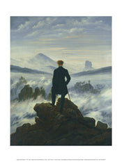 Kunstdruk Caspar David Friedrich Der Wanderer im Nebelmeer 30x40cm CDF 100 PGM | Posters.nl