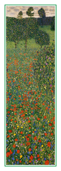 Kunstdruk Gustav Klimt Poppy Field 25x70cm GK 44S PGM | Posters.nl