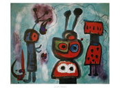 Kunstdruk Joan Miro L oiseau au regard calme 80x60cm JM 271 PGM | Posters.nl