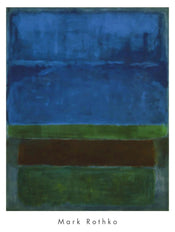 Kunstdruk Mark Rothko Blue Green and Brown 71x94cm MKR 556 PGM | Posters.nl