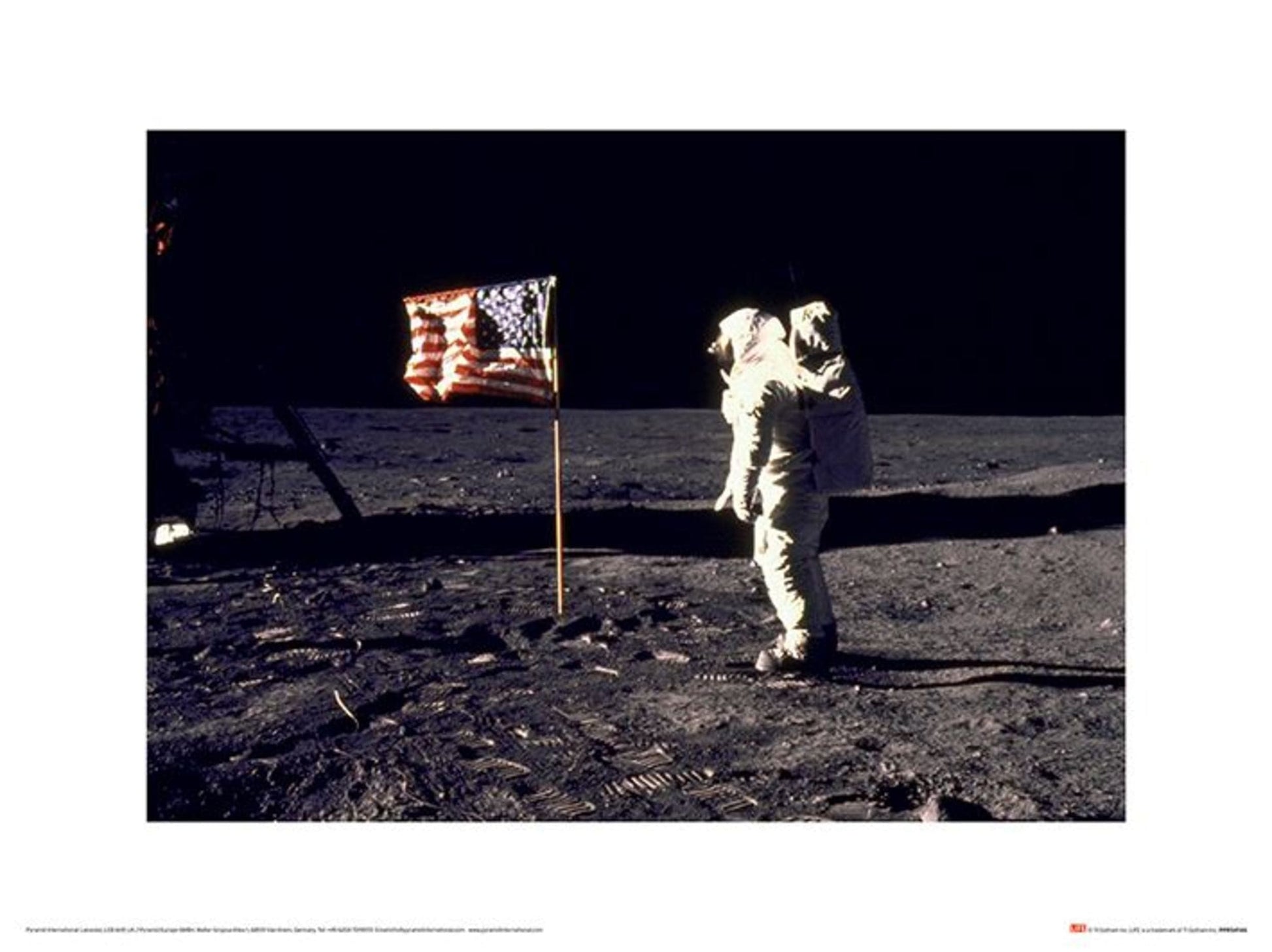 Kunstdruk Time Life Aldrin Moon 40x30cm Pyramid PPR54146 | Posters.nl