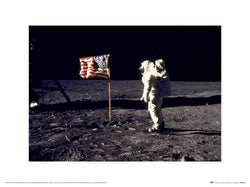 Kunstdruk Time Life Aldrin Moon 40x30cm Pyramid PPR54146 | Posters.nl
