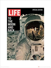 Kunstdruk Time Life Life Cover To The Moon Anback 30x40cm Pyramid PPR44220 | Posters.nl