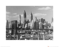 Kunstdruk Time Life Lower Manhattan Skyline 1948 50x40cm Pyramid PPR43232 | Posters.nl