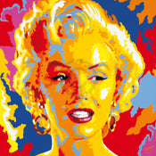 Kunstdruk Vladimir Gorsky Marilyn Monroe 85x85cm GIV 01 PGM | Posters.nl