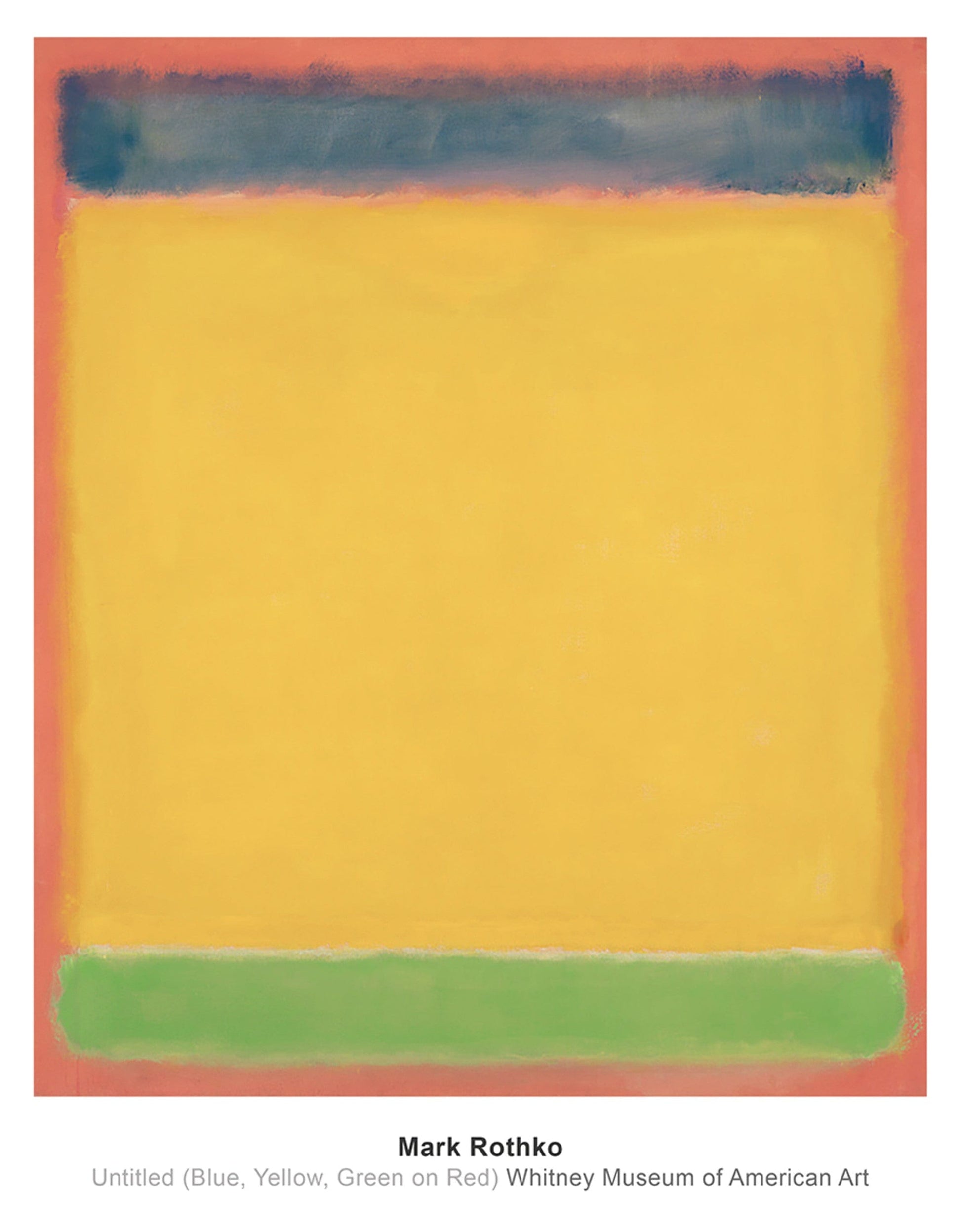 Mark Rothko  Untitled Blue, Yellow, Green, Red Kunstdruk 71x91cm | Posters.nl