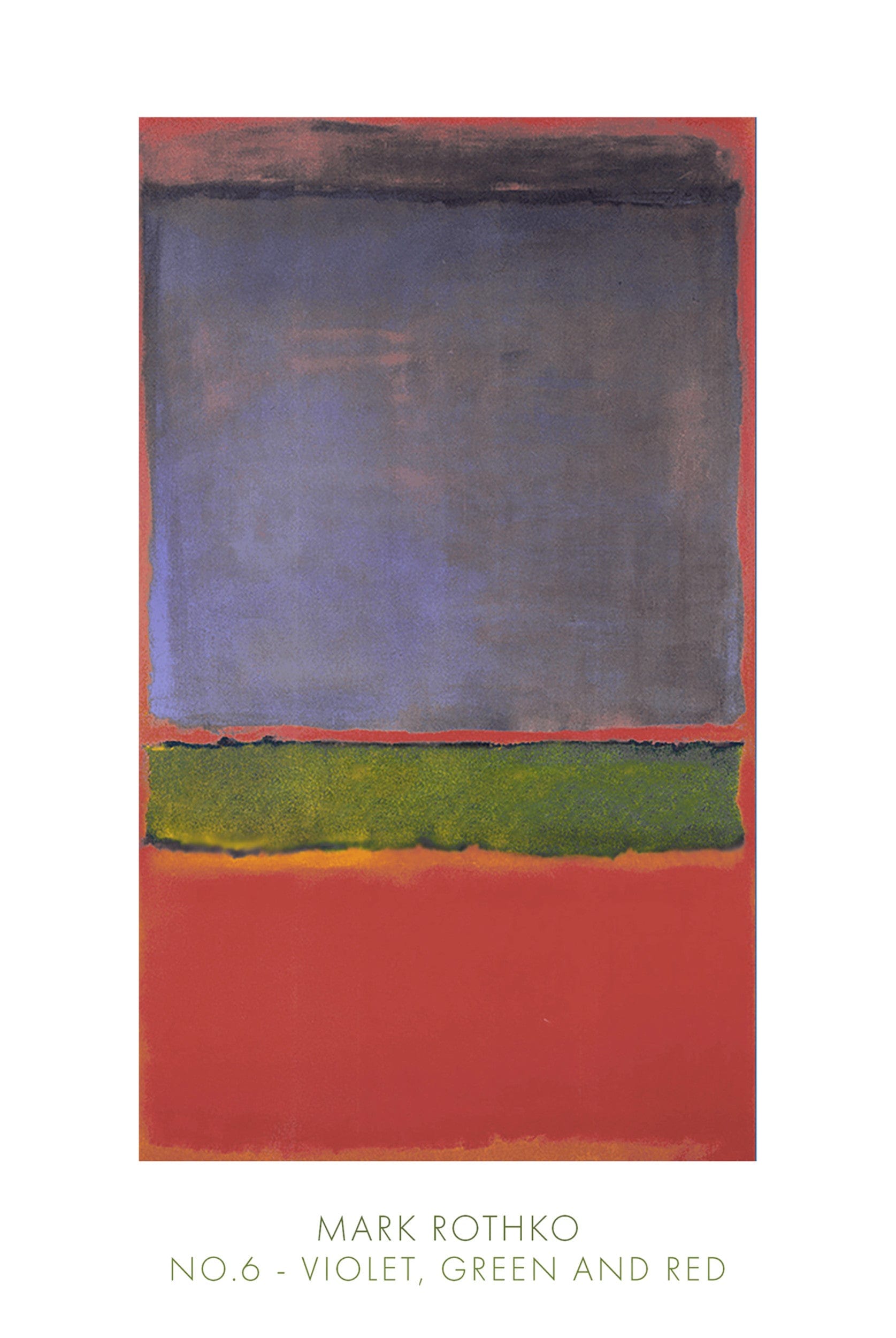 Mark Rothko  No. 6, 1951 Kunstdruk 61x91cm | Posters.nl