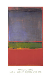 Mark Rothko  No. 6, 1951 Kunstdruk 61x91cm | Posters.nl