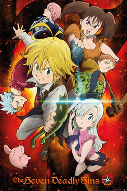 Gbeye The Seven Deadly Sins Key Art 1 Poster 61X91 5cm | Posters.nl