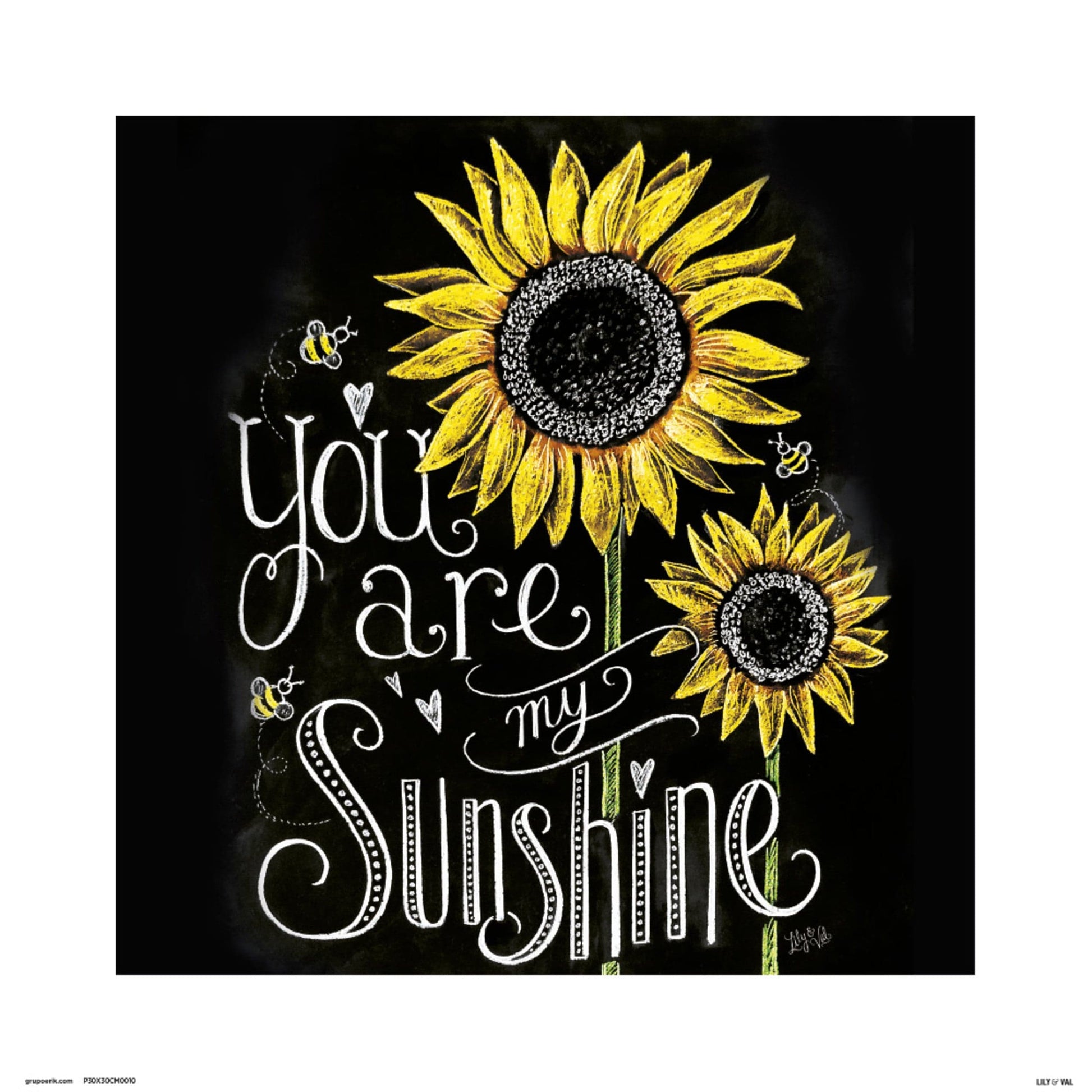 Grupo Erik Lily And Val You Are My Sunshine Kunstdruk 30X30cm | Posters.nl