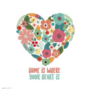 Grupo Erik Loreak Heart Kunstdruk 30X30cm | Posters.nl