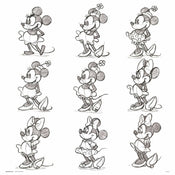 Grupo Erik Disney Minnie Sketch Kunstdruk 30X30cm | Posters.nl