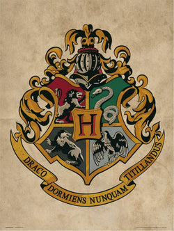 Grupo Erik Harry Potter Hogwarts Crest Kunstdruk 30X40cm | Posters.nl