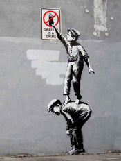 Grupo Erik Brandalised Grafitti Is A Crime Kunstdruk 30X40cm | Posters.nl