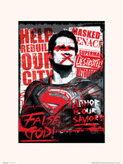 Grupo Erik Dc Batman V Superman Superman False God Kunstdruk 30X40cm | Posters.nl