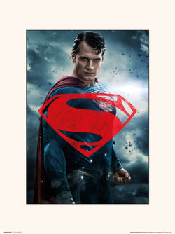 Grupo Erik Dc Batman V Superman Superman Glyph Kunstdruk 30X40cm | Posters.nl