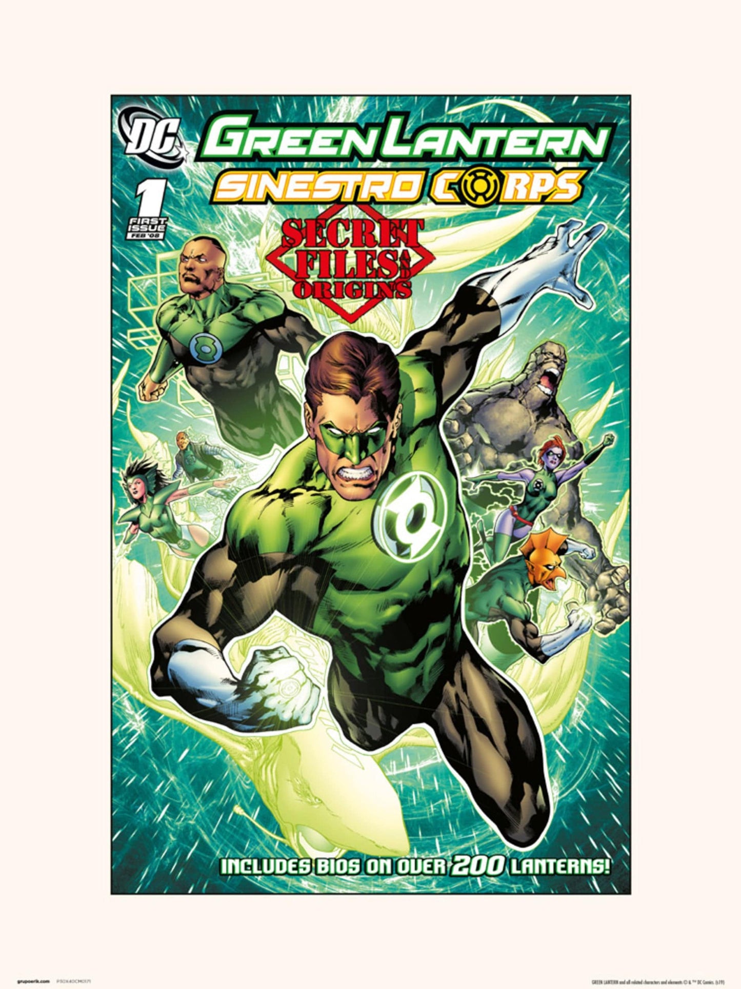 Grupo Erik Dc Comics Green Lantern Sinestro Corps 1 Kunstdruk 30X40cm | Posters.nl