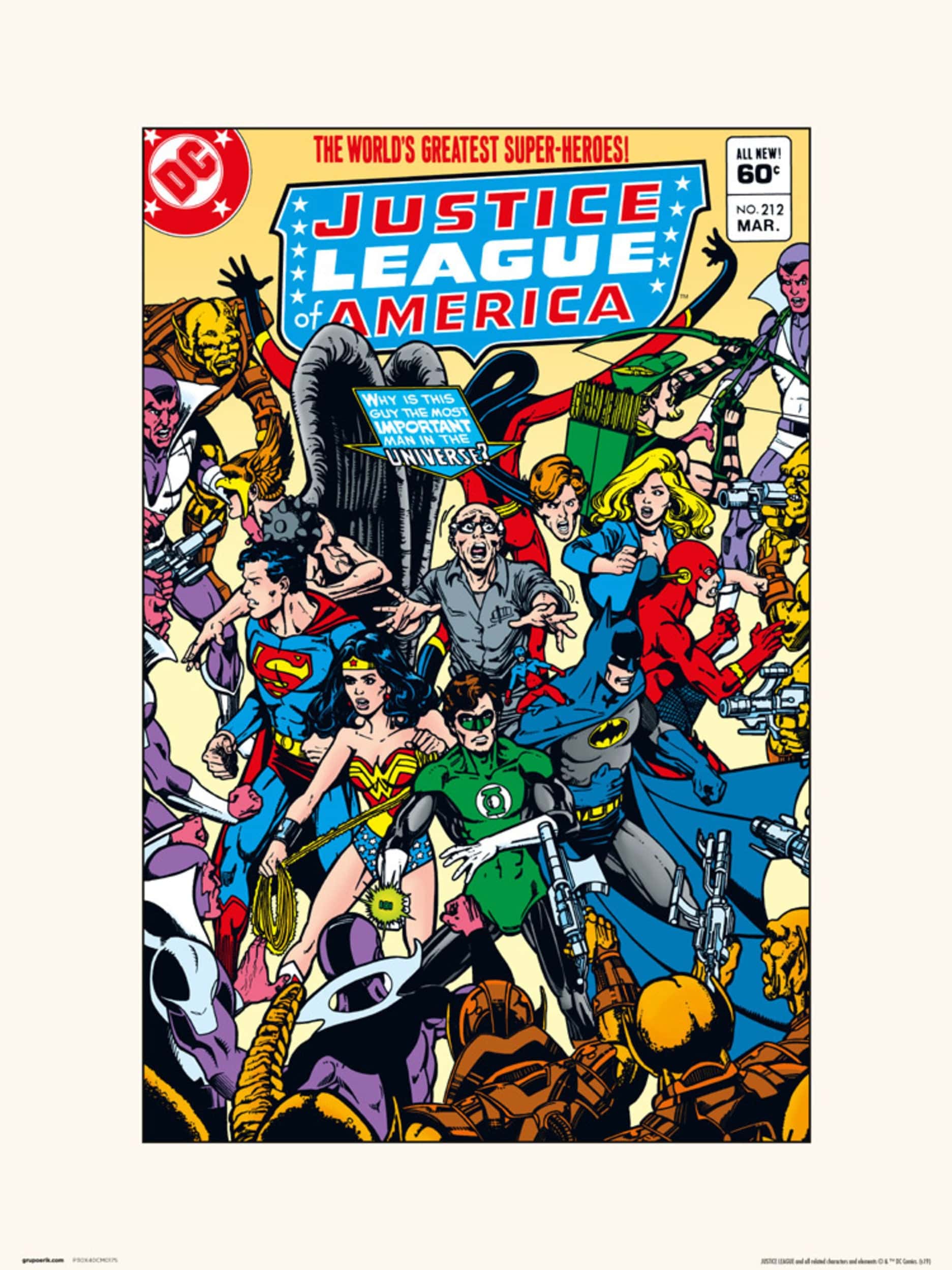 Grupo Erik Dc Comics Justice Leage Of America 212 Kunstdruk 30X40cm | Posters.nl
