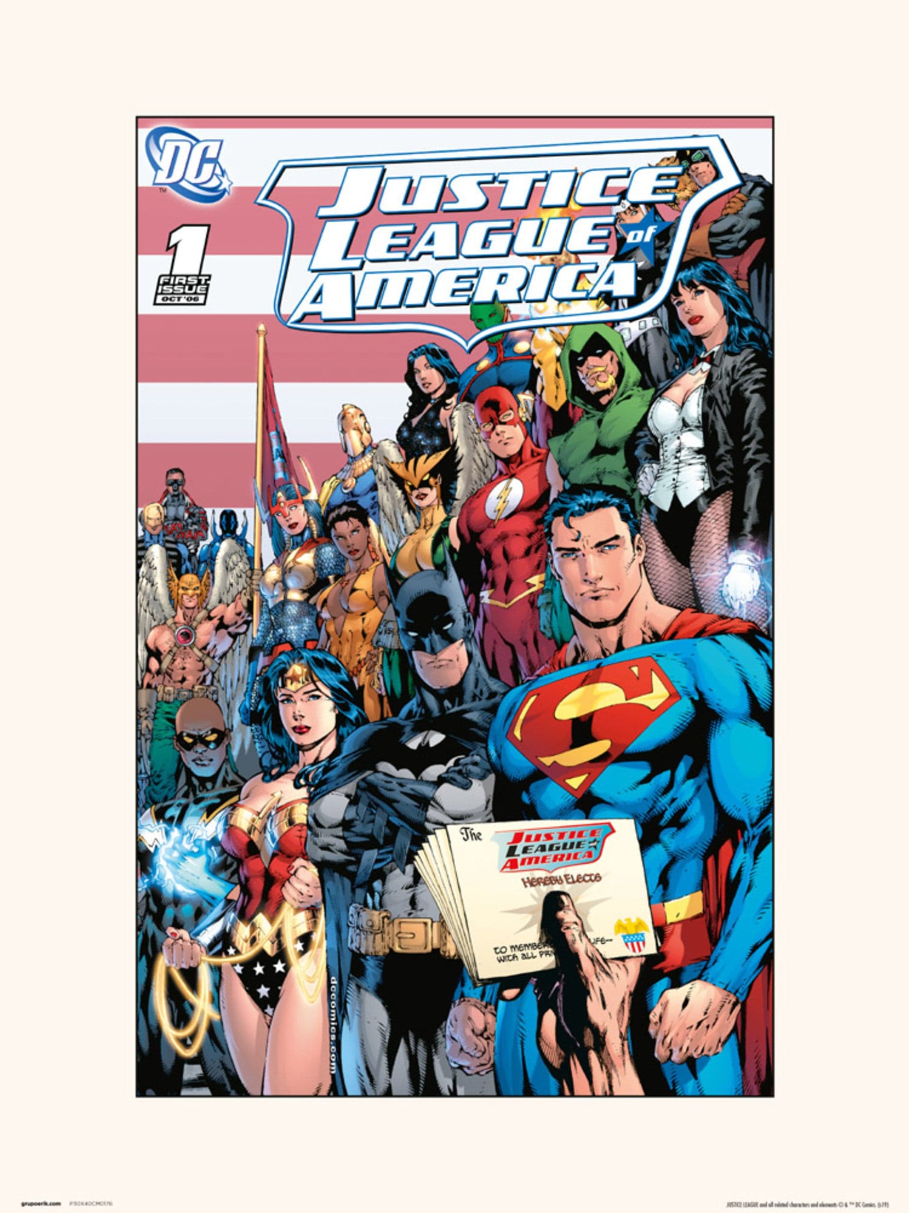 Grupo Erik Dc Comics Justice Leage Of America Volume 2 No.1 Kunstdruk 30X40cm | Posters.nl