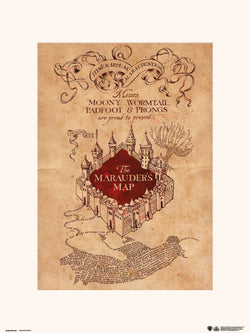 Grupo Erik Harry Potter The Marauders Map Kunstdruk 30X40cm | Posters.nl