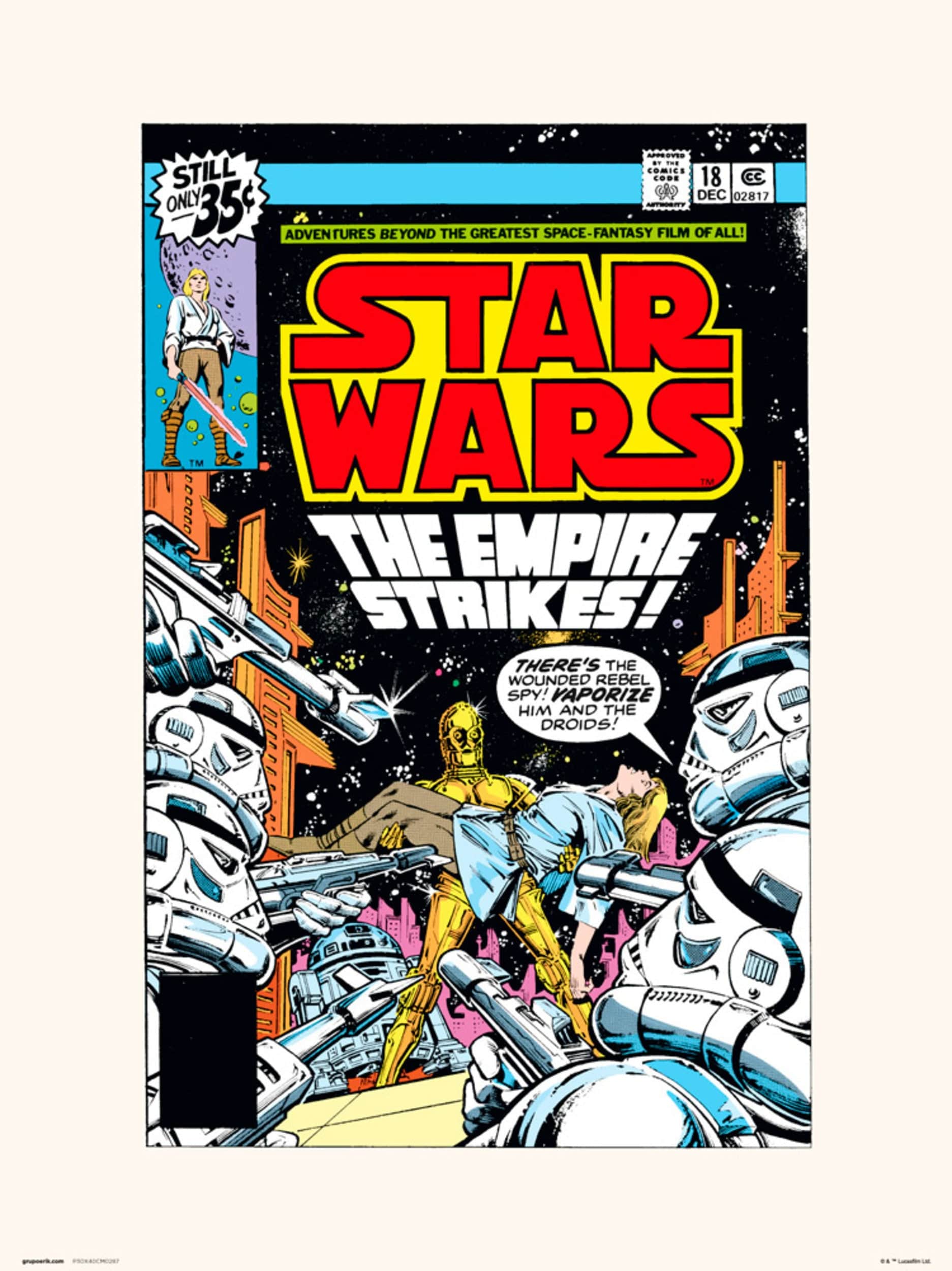 Grupo Erik Star Wars 18 The Empire Strikes Kunstdruk 30X40cm | Posters.nl