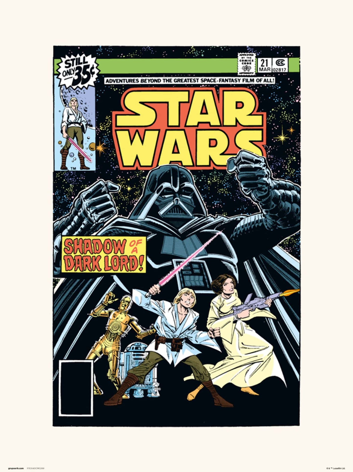 Grupo Erik Star Wars 21 Shadow Of A Dark Lord Kunstdruk 30X40cm | Posters.nl