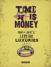 Grupo Erik Monopoly Time Is Money Kunstdruk 30X40cm | Posters.nl