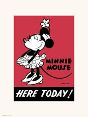 Grupo Erik Disney Minnie 90 Kunstdruk 30X40cm | Posters.nl