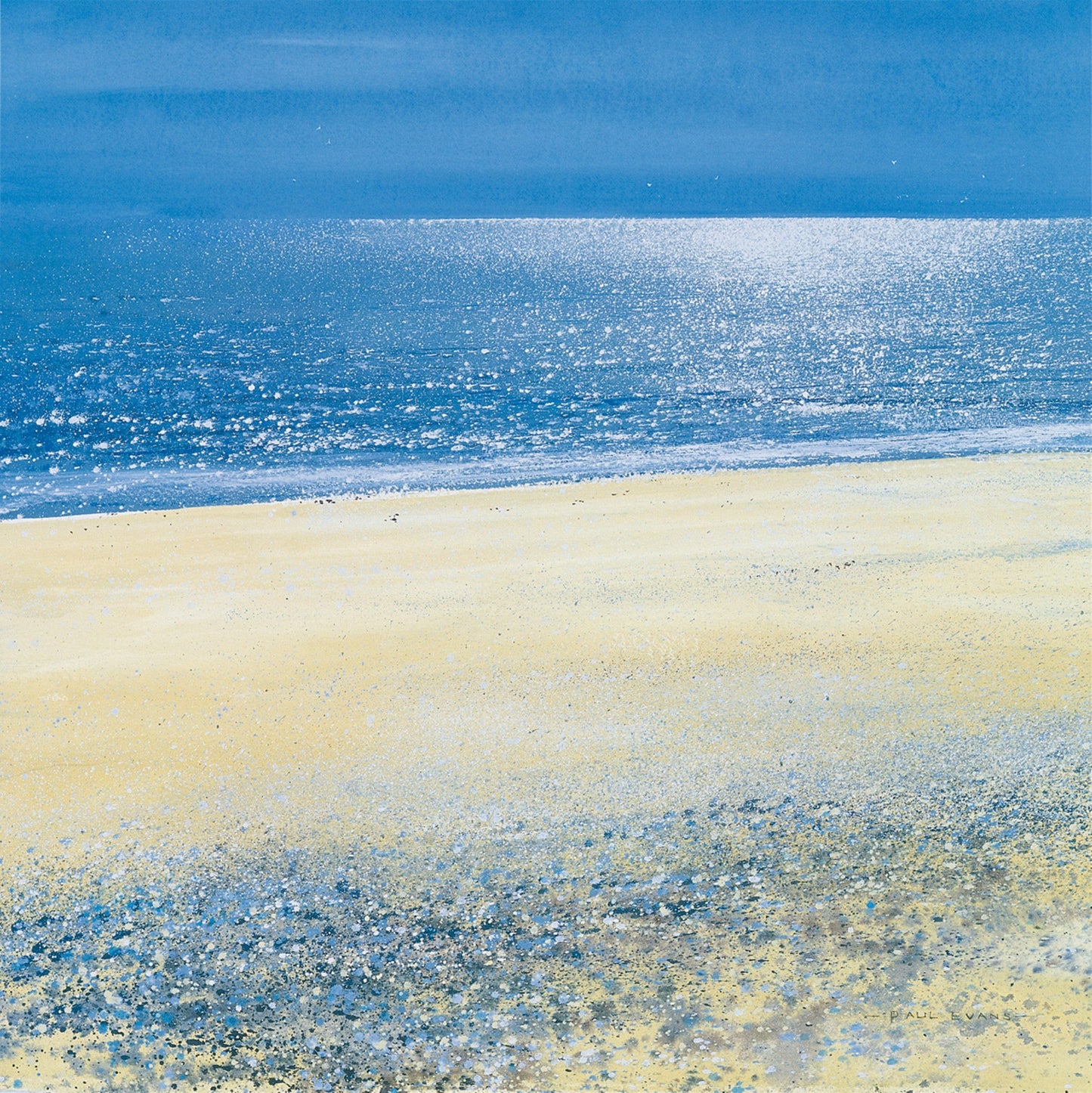Paul Evans  Silver Tide Kunstdruk 61x61cm | Posters.nl