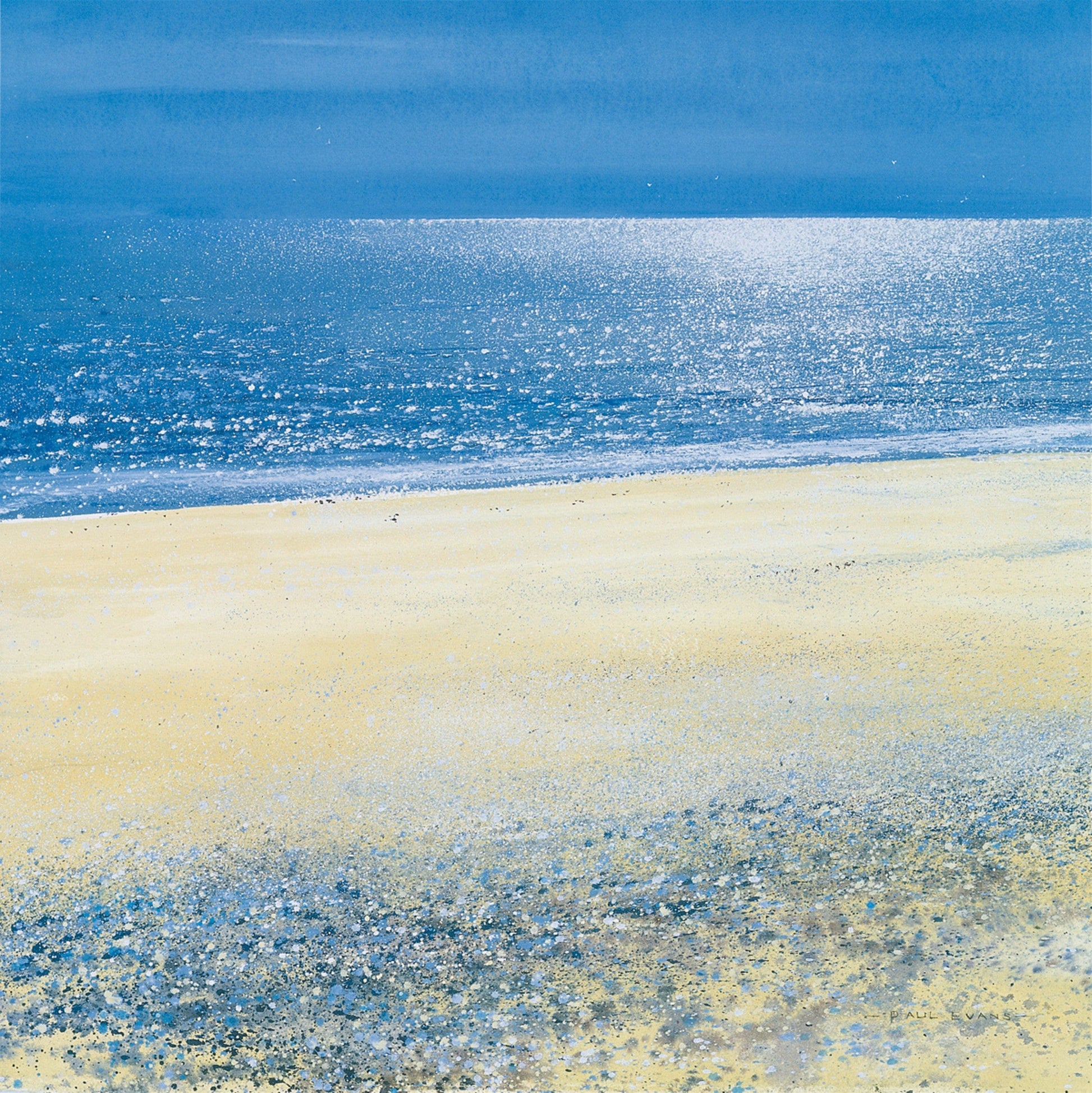 Paul Evans  Silver Tide Kunstdruk 61x61cm | Posters.nl