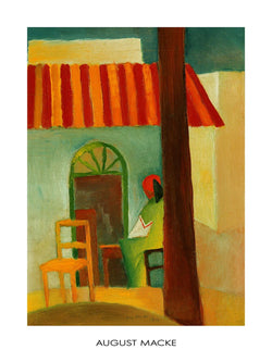 PGM AM 303 August Macke Caffe Turco Kunstdruk 60x80cm | Posters.nl