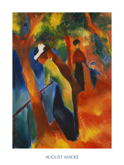 PGM AM 304 August Macke Strada soleggiata Kunstdruk 60x80cm | Posters.nl
