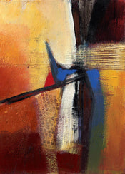 PGM BED 19 Bea Danckaert Blue intervention Kunstdruk 50x70cm | Posters.nl