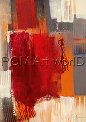 PGM FCU 701M Francesco Cusumano Astratto colorato I Kunstdruk 21x30cm | Posters.nl