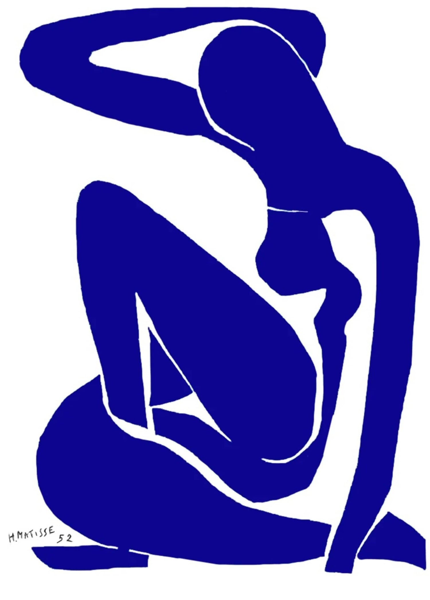 PGM HM 339N Henri Matisse Nu bleu I Kunstdruk 60x80cm | Posters.nl