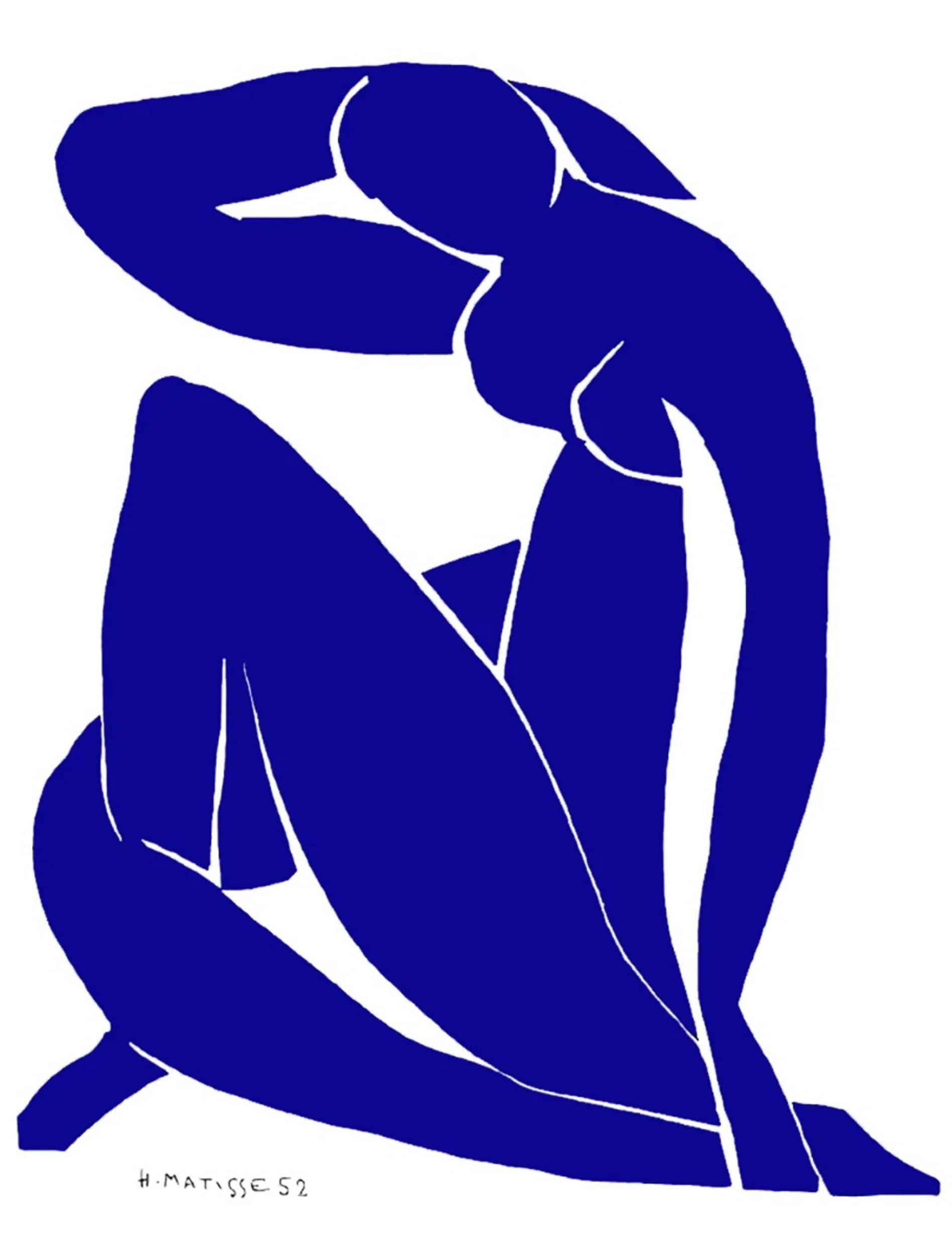 PGM HM 340N Henri Matisse Nu bleu II Kunstdruk 60x80cm | Posters.nl