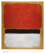 PGM MKR 219 Mark Rothko Untitled Red Black White on Yellow 1955 Kunstdruk 71x865cm | Posters.nl