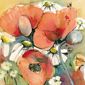 PGM MPT 06 Marta Peuckert Mohn und Margeriten Kunstdruk 21x21cm | Posters.nl