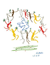 PGM PP 818 Pablo Picasso La Ronde de la Jeunesse Kunstdruk 60x80cm | Posters.nl