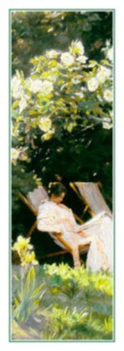 PGM PSK 75S Peter Severin Kroyer Havepartie med Marie Kroyer Kunstdruk 25x70cm | Posters.nl