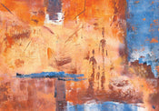 PGM SAK 01 Kirsti Sarikaya Kerzenmenschen I Kunstdruk 100x70cm | Posters.nl