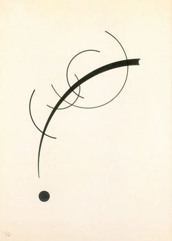 PGM WK 57 Wassily Kandinsky Freie Kurve auf den Punkt Kunstdruk 50x70cm | Posters.nl