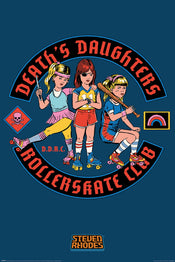 Pyramid PP35012 Steven Rhodes Death'S Daughters Rollerskate Club Poster | Posters.nl