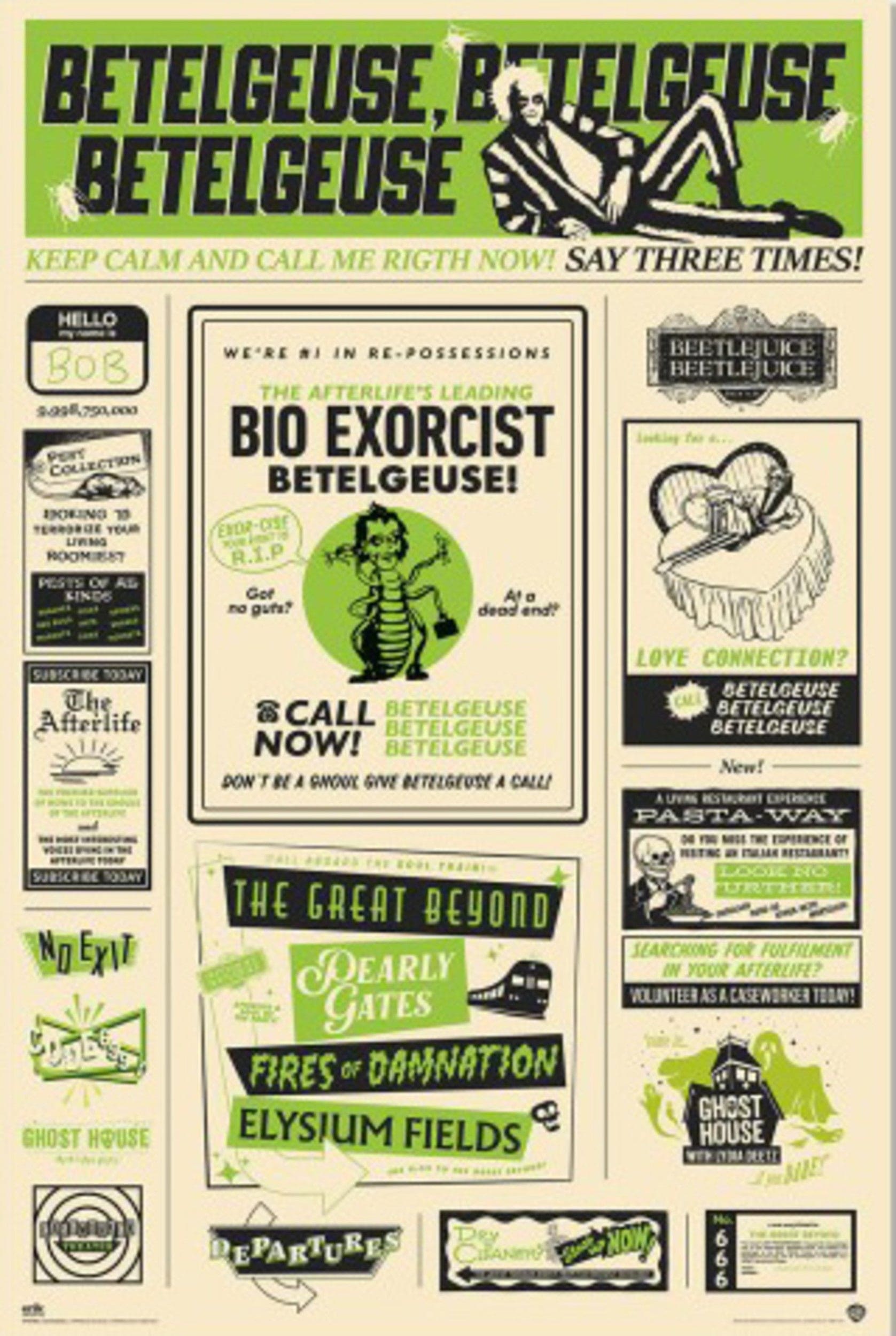 Poster Beetlejuice 2 61x91 5cm Grupo Erik GPE5886 | Posters.nl