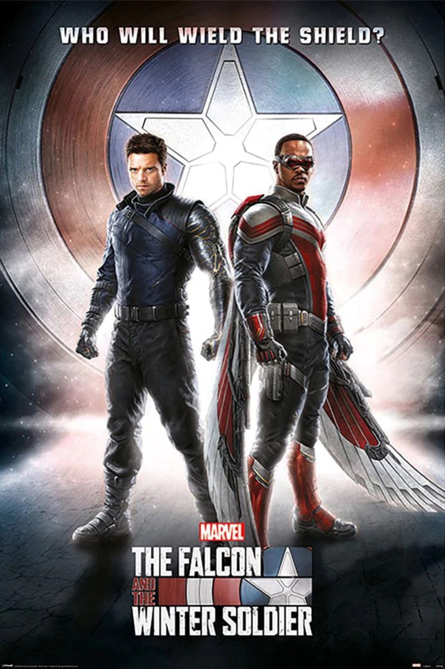 Poster Falcon And the Winter Soldier Wield the Shielmaxi Poster 61x91 5cm Pyramid PP34760 | Posters.nl