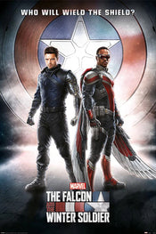 Poster Falcon And the Winter Soldier Wield the Shielmaxi Poster 61x91 5cm Pyramid PP34760 | Posters.nl
